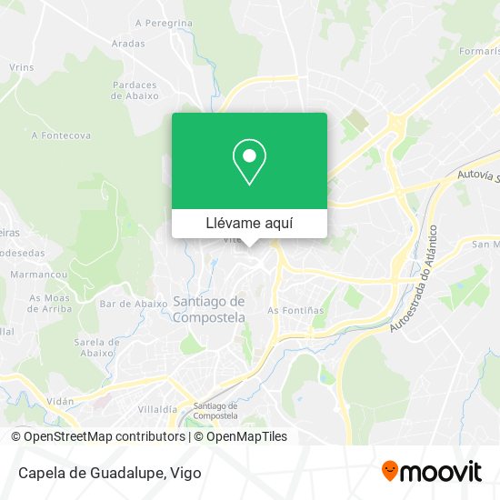 Mapa Capela de Guadalupe