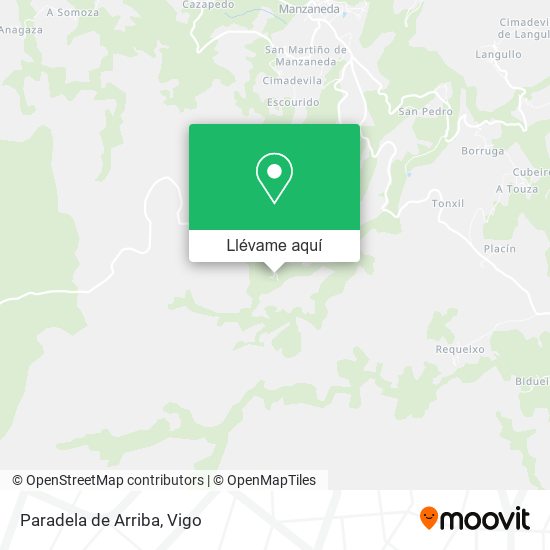 Mapa Paradela de Arriba