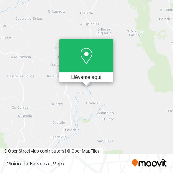 Mapa Muiño da Fervenza
