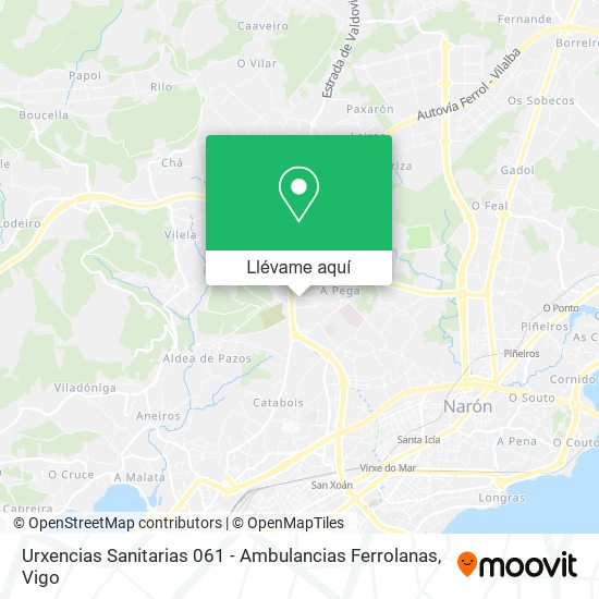 Mapa Urxencias Sanitarias 061 - Ambulancias Ferrolanas