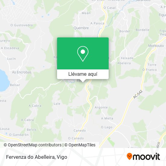 Mapa Fervenza do Abelleira
