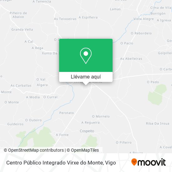 Mapa Centro Público Integrado Virxe do Monte