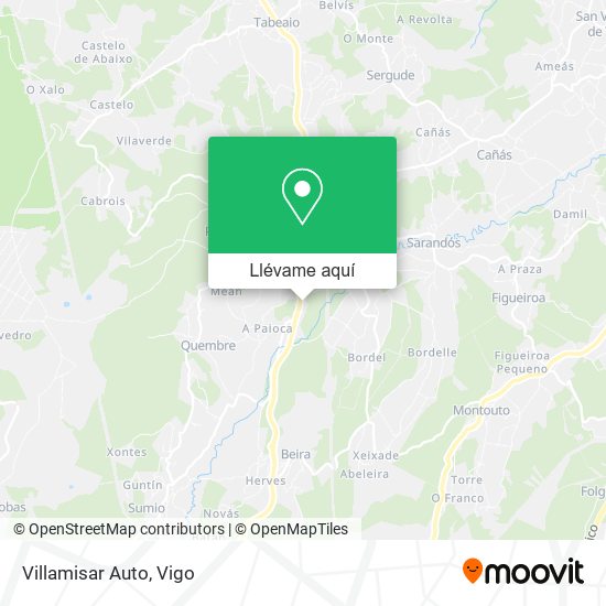 Mapa Villamisar Auto