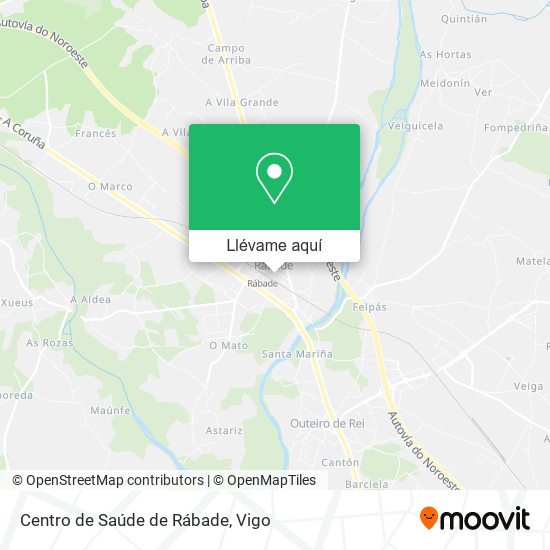 Mapa Centro de Saúde de Rábade