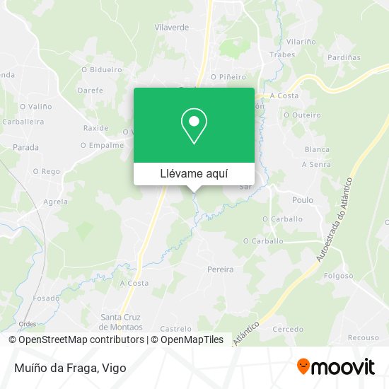 Mapa Muíño da Fraga