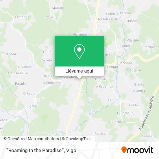 Mapa ""Roaming In the Paradise""