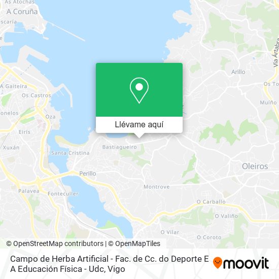 Mapa Campo de Herba Artificial - Fac. de Cc. do Deporte E A Educación Física - Udc