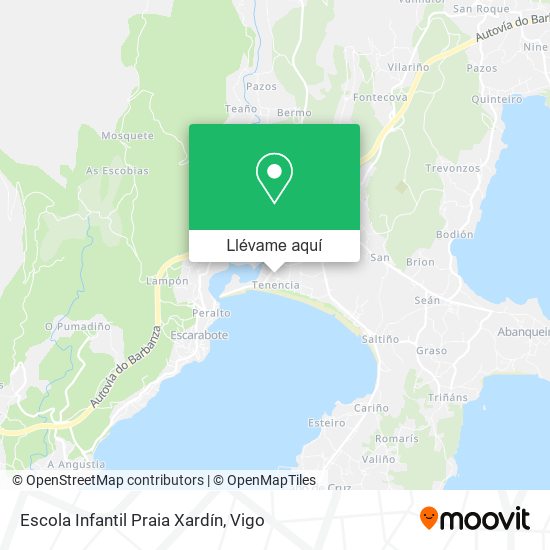 Mapa Escola Infantil Praia Xardín