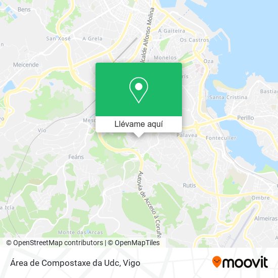 Mapa Área de Compostaxe da Udc