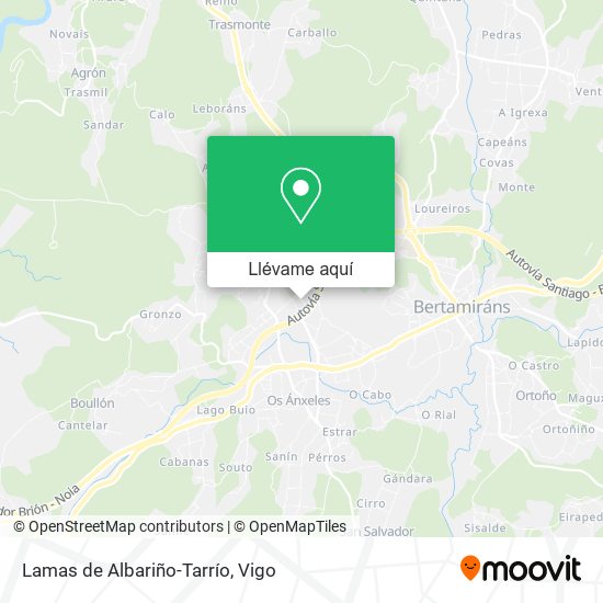 Mapa Lamas de Albariño-Tarrío