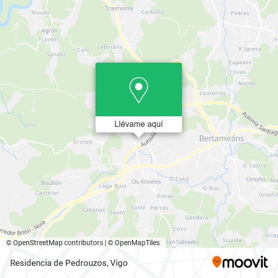 Mapa Residencia de Pedrouzos