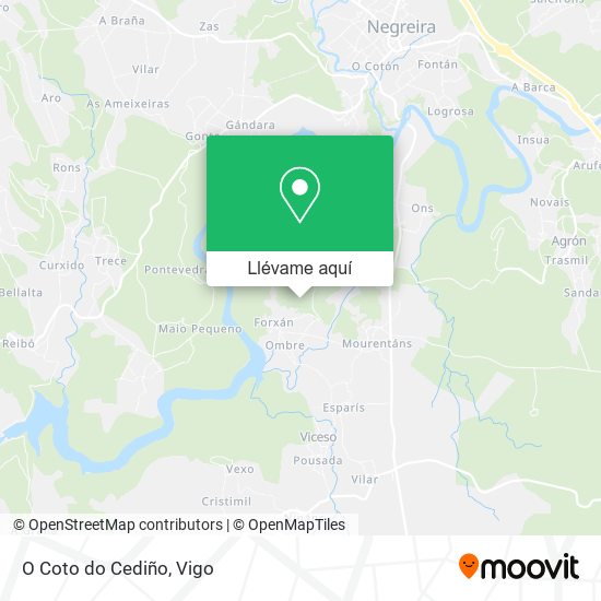 Mapa O Coto do Cediño