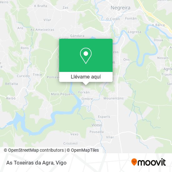 Mapa As Toxeiras da Agra