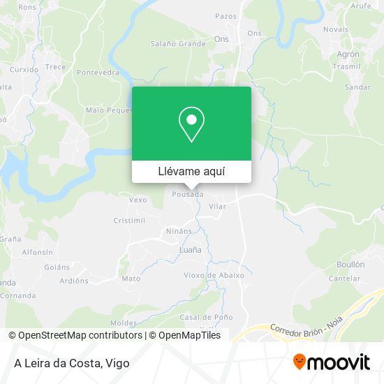 Mapa A Leira da Costa