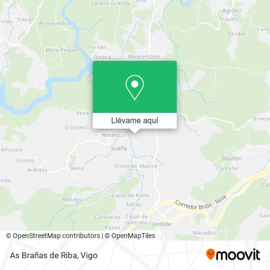 Mapa As Brañas de Riba