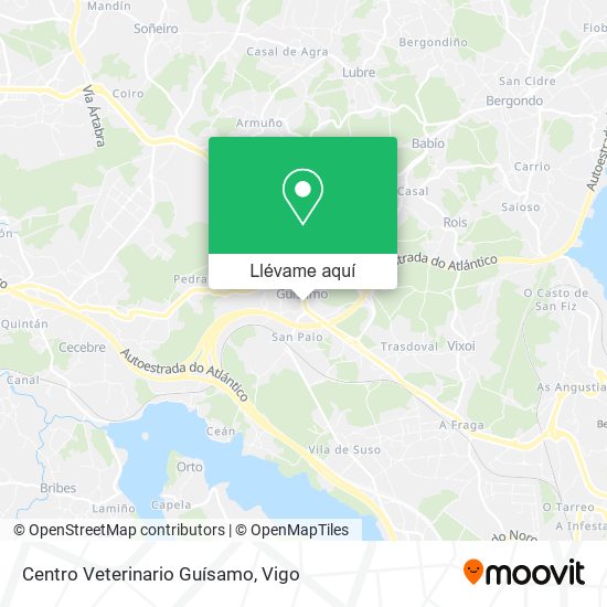 Mapa Centro Veterinario Guísamo
