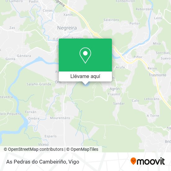 Mapa As Pedras do Cambeiriño