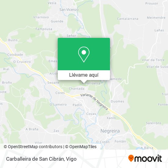 Mapa Carballeira de San Cibrán