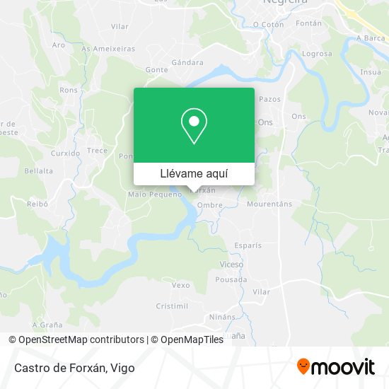 Mapa Castro de Forxán
