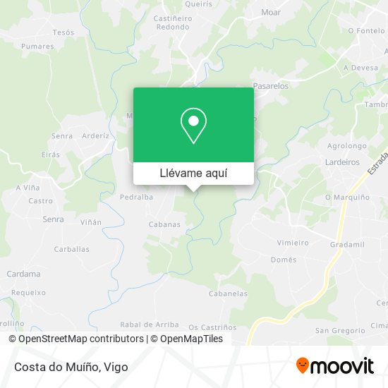 Mapa Costa do Muíño