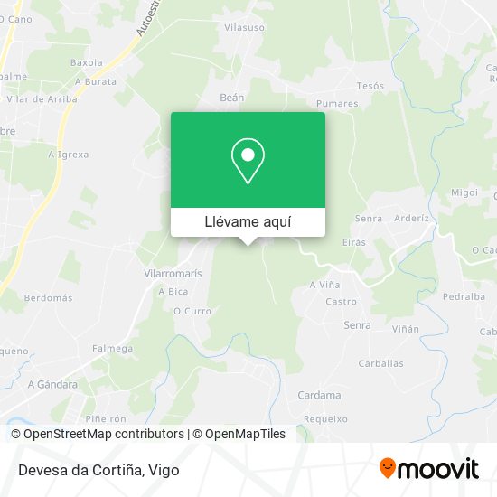 Mapa Devesa da Cortiña