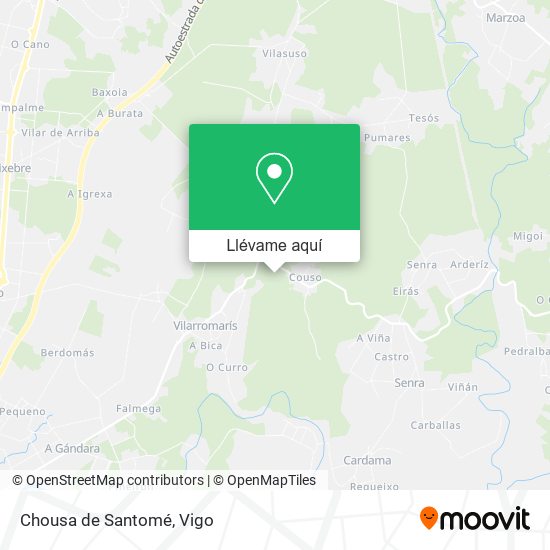 Mapa Chousa de Santomé