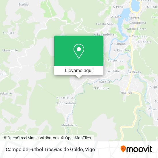 Mapa Campo de Fútbol Trasvías de Galdo