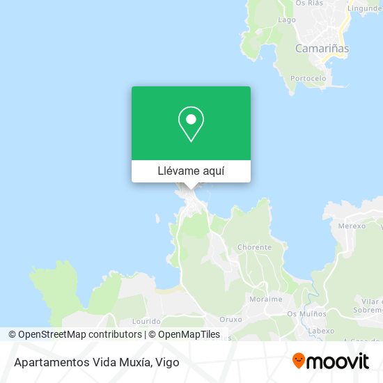 Mapa Apartamentos Vida Muxía