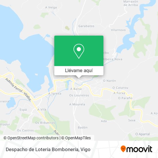 Mapa Despacho de Lotería Bombonería