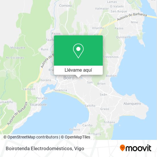 Mapa Boirotenda Electrodomésticos