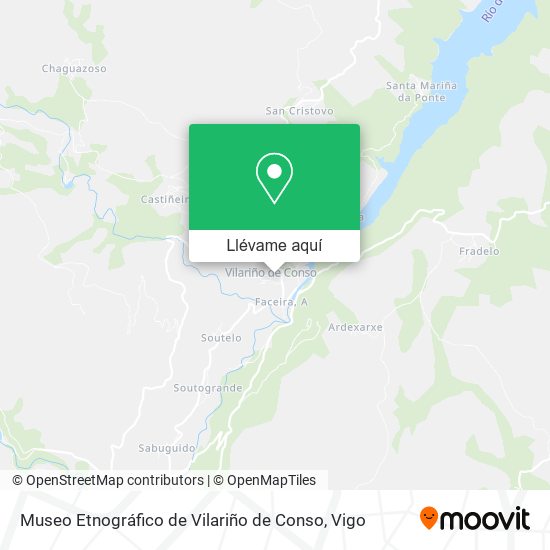 Mapa Museo Etnográfico de Vilariño de Conso