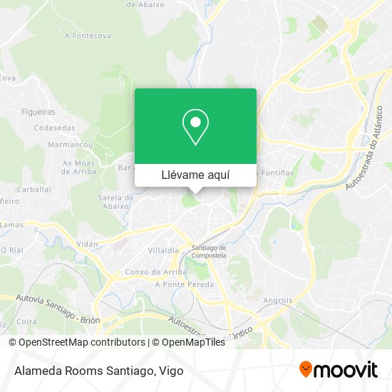 Mapa Alameda Rooms Santiago