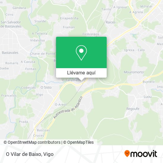 Mapa O Vilar de Baixo