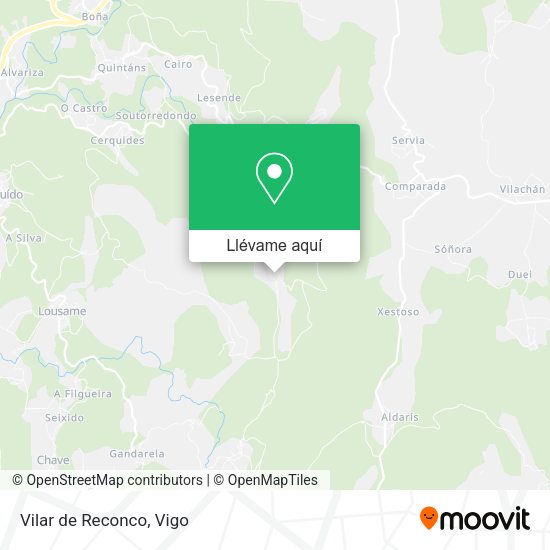 Mapa Vilar de Reconco