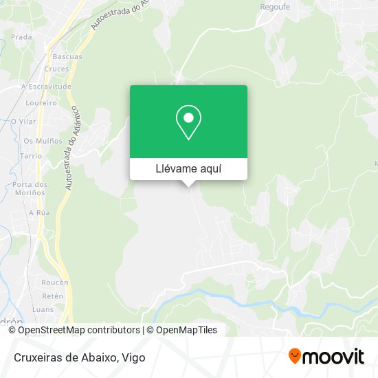 Mapa Cruxeiras de Abaixo