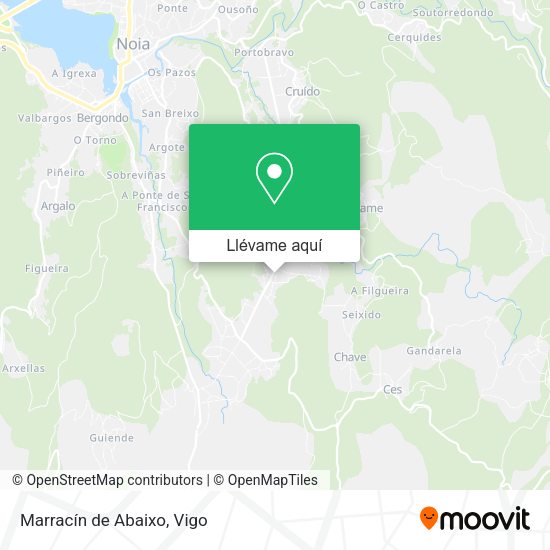 Mapa Marracín de Abaixo