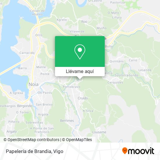 Mapa Papelería de Brandia