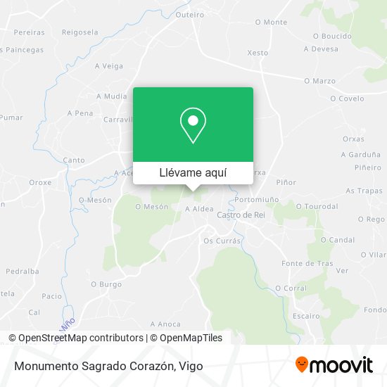 Mapa Monumento Sagrado Corazón
