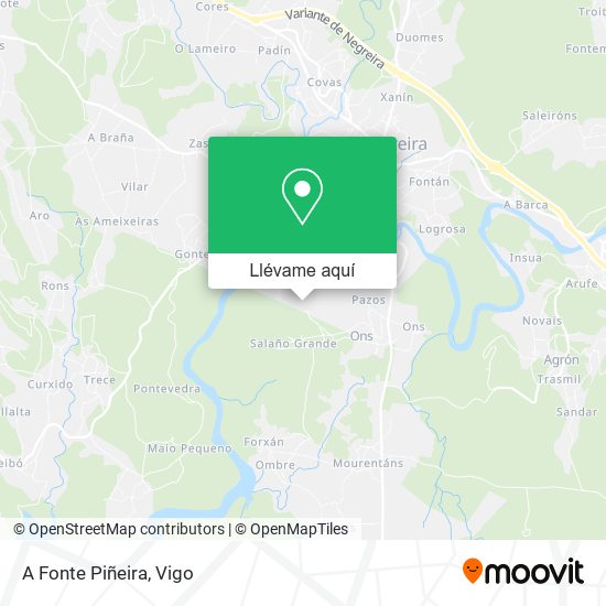Mapa A Fonte Piñeira