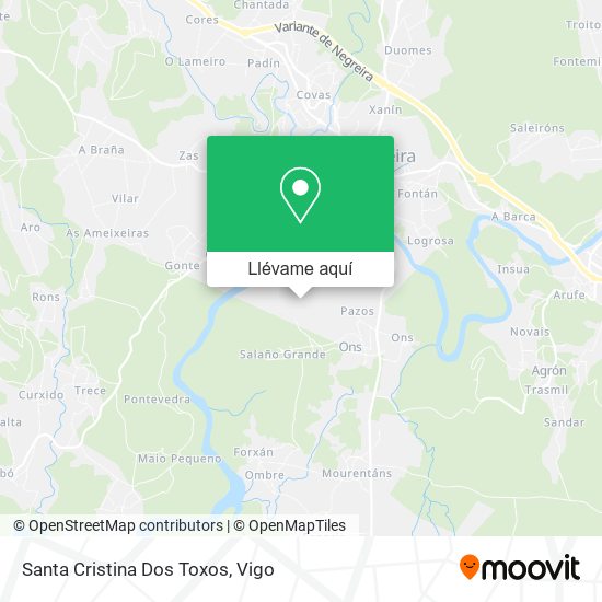 Mapa Santa Cristina Dos Toxos