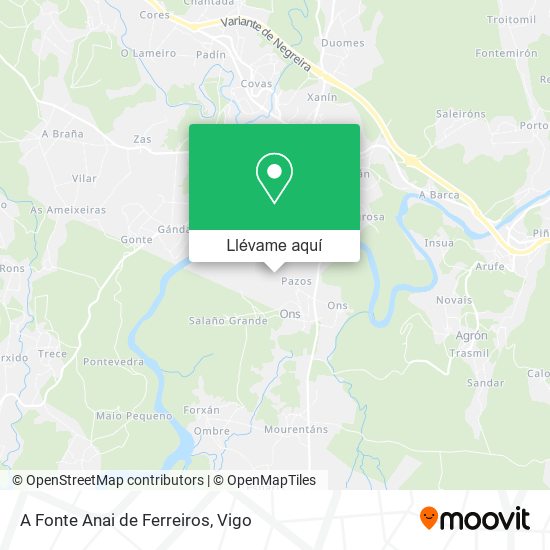 Mapa A Fonte Anai de Ferreiros