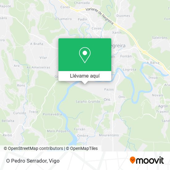 Mapa O Pedro Serrador