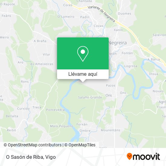 Mapa O Sasón de Riba