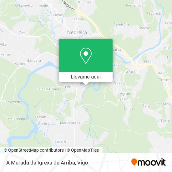 Mapa A Murada da Igrexa de Arriba