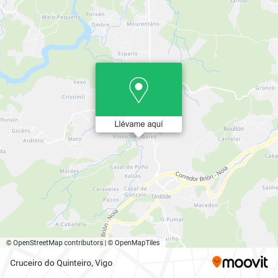 Mapa Cruceiro do Quinteiro