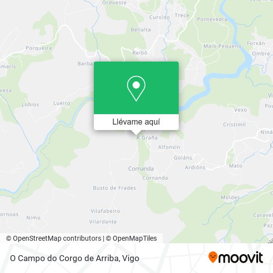 Mapa O Campo do Corgo de Arriba