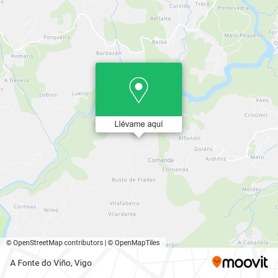 Mapa A Fonte do Viño