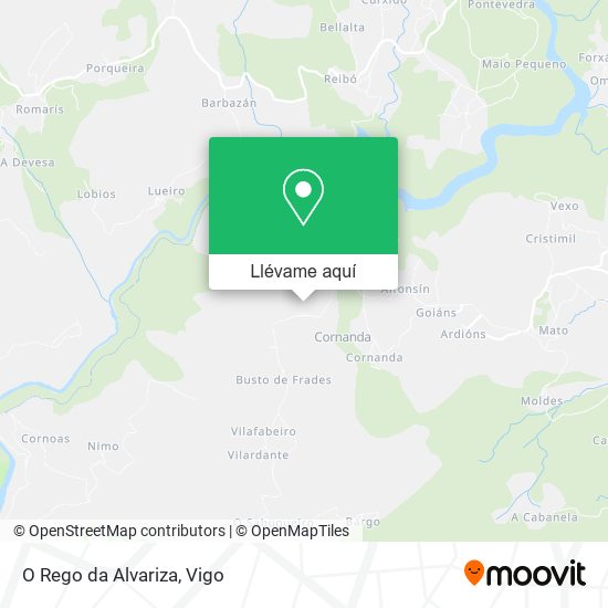 Mapa O Rego da Alvariza