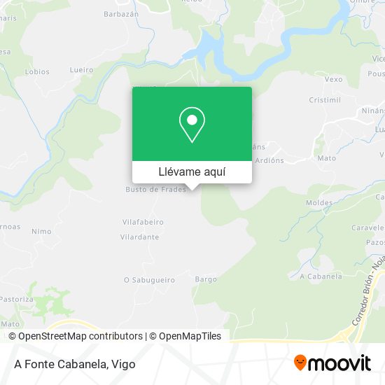 Mapa A Fonte Cabanela