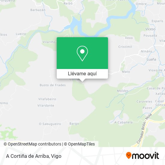 Mapa A Cortiña de Arriba